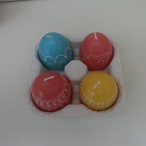 Egg shaped candles - new